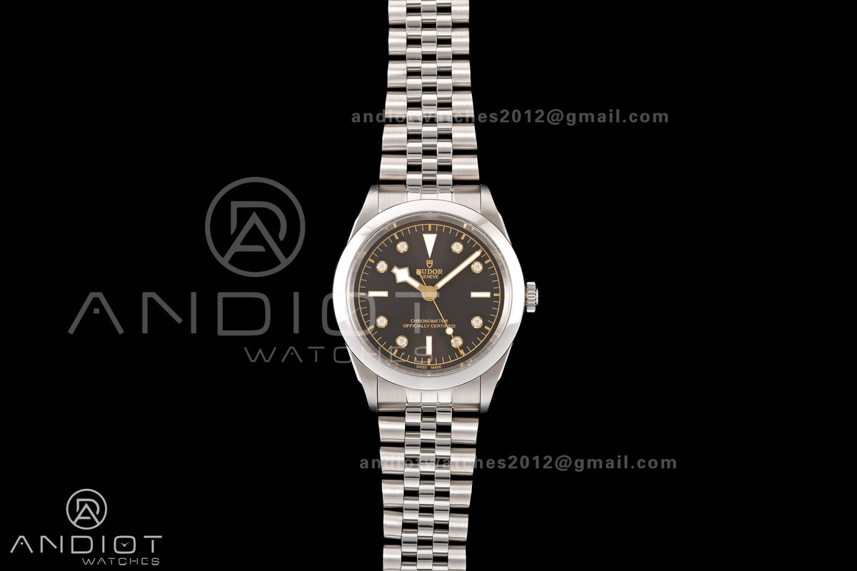 Black Bay One 41 SS HTF 1:1 Best Edition Black Diamonds Dial on SS Bracelet A26J